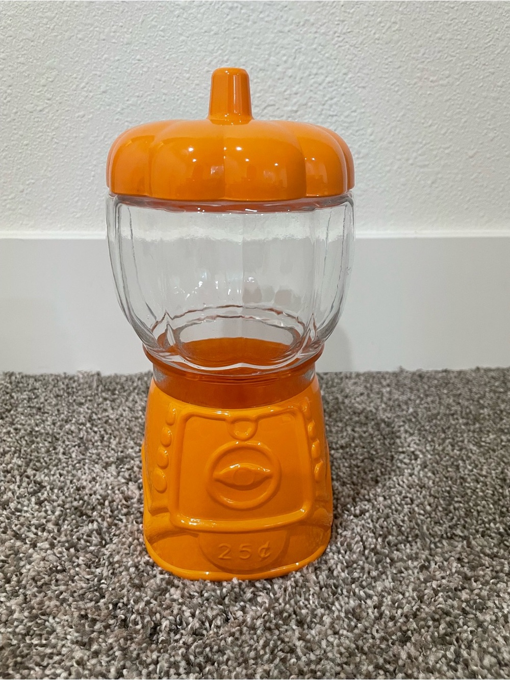Pumpkin candy machine dish